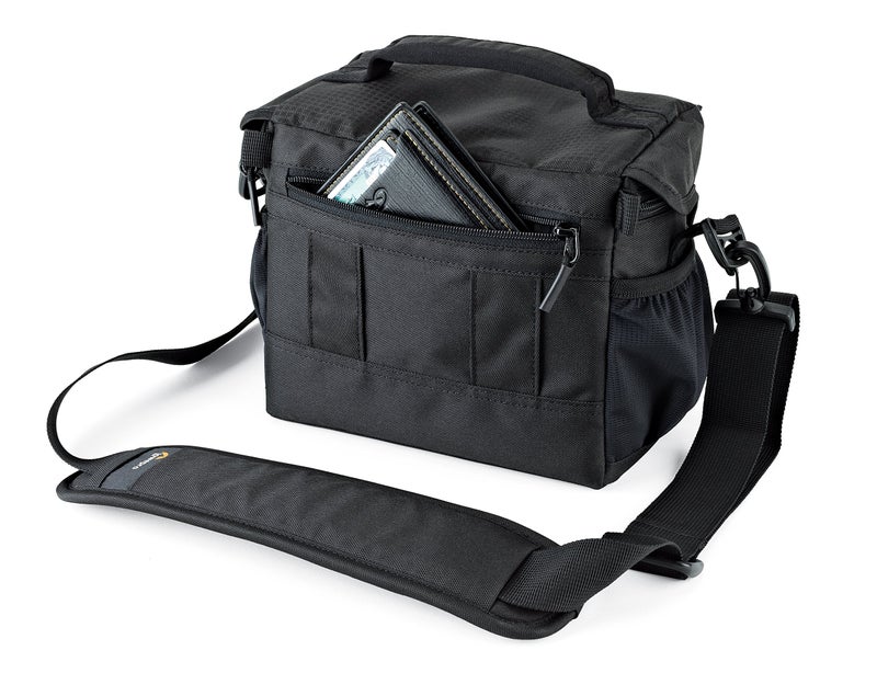 Lowepro LP37119, Nova 160 AW II Camera Bag, Customizable, Portable, Fits DSLR with 17-85 mm Attached Lens, Compact Drone, 1-2 Additional Lenses, Flash, Black - Image 5